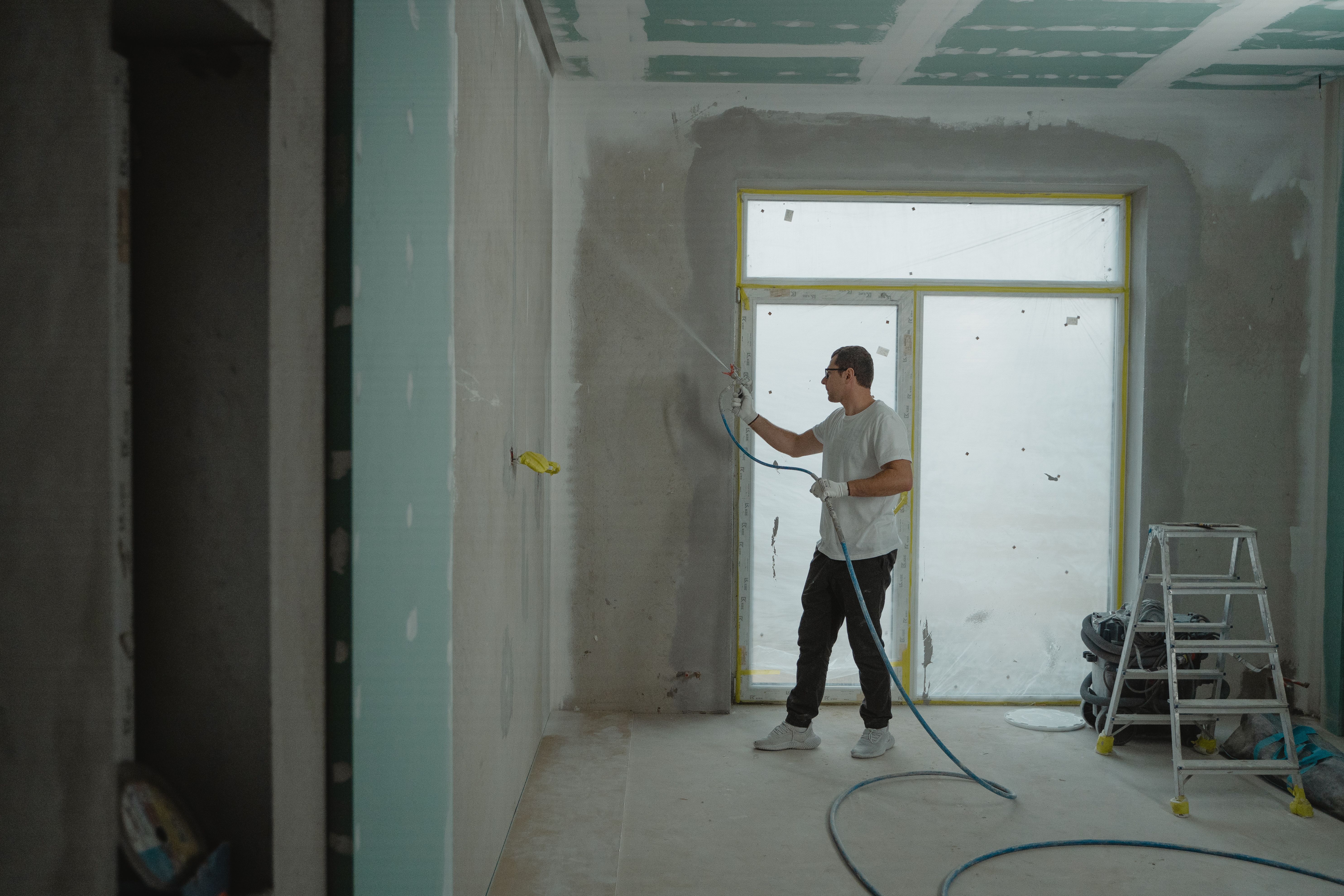 Painting Contractor painting interior walls