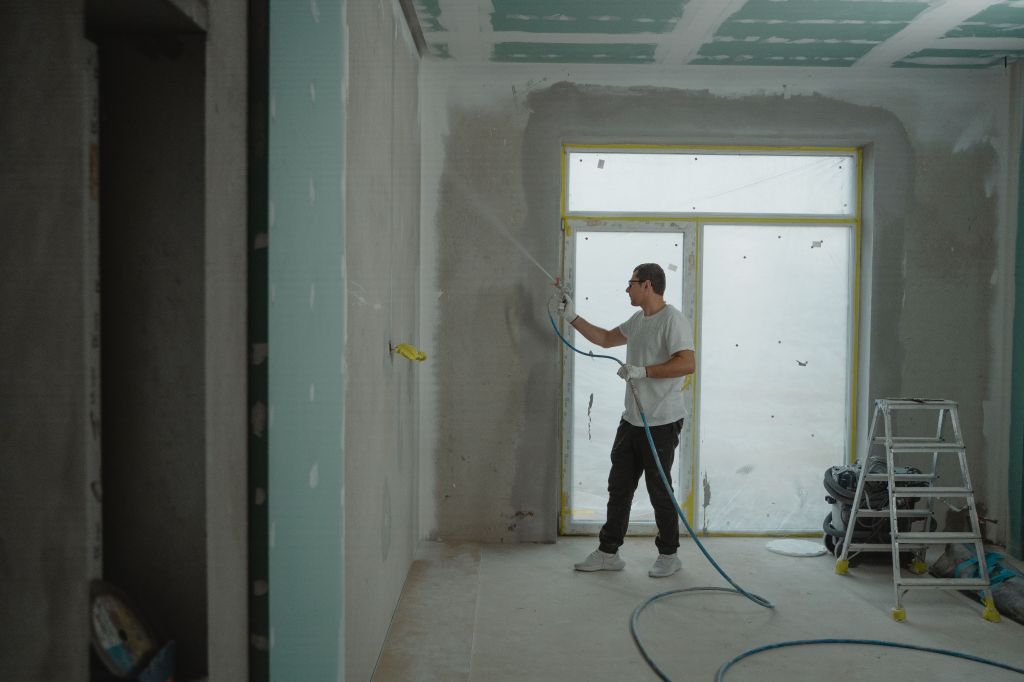 Painting Contractor painting interior walls